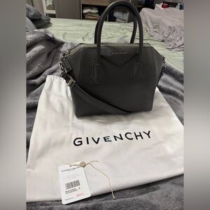 Givenchy small antigona in grey with silver hardware